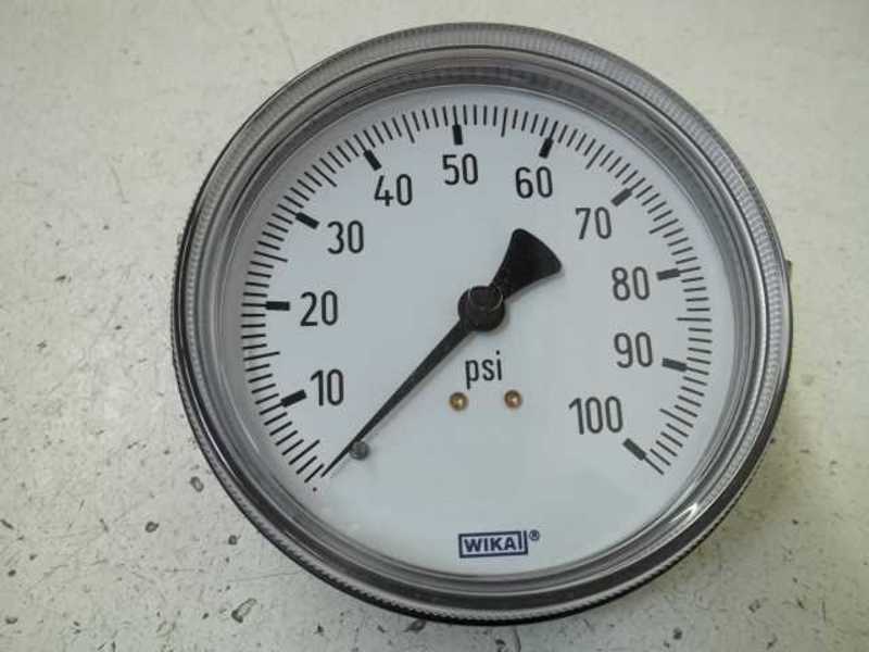 WIKA 9790115 111.12 3.5" PRESSURE GAUGE 0-100PSI  NSMP