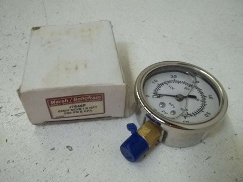 MARSH/BELLOFRAM J7646P GAUGE 0-60 PSI  NSMP