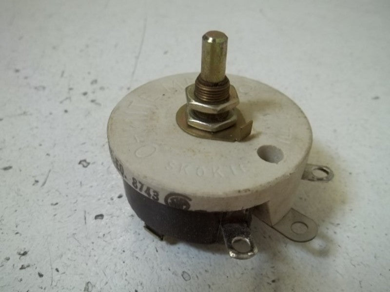 OHMITE RJS500 RHEOSTAT 500 OHMS  NSMP