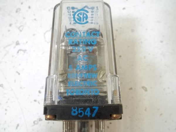 STRUTHERS-DUNN 311XBXPR 120V RELAY 250V 5AMPS  UNMP