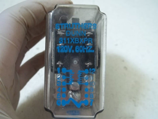 STRUTHERS-DUNN 311XBXPR 120V RELAY 250V 5AMPS  UNMP