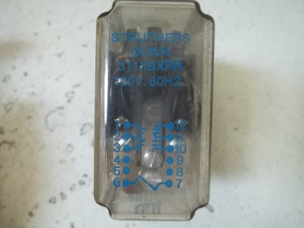 STRUTHERS-DUNN 311XBXPR 120V RELAY 230V 10AMPS  UNMP