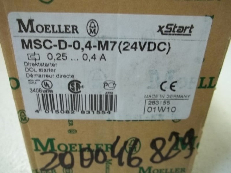 MOELLER MSC-D-0,4-M7 (24VDC) DOL STARTER 0,25?0,4A  NSMP