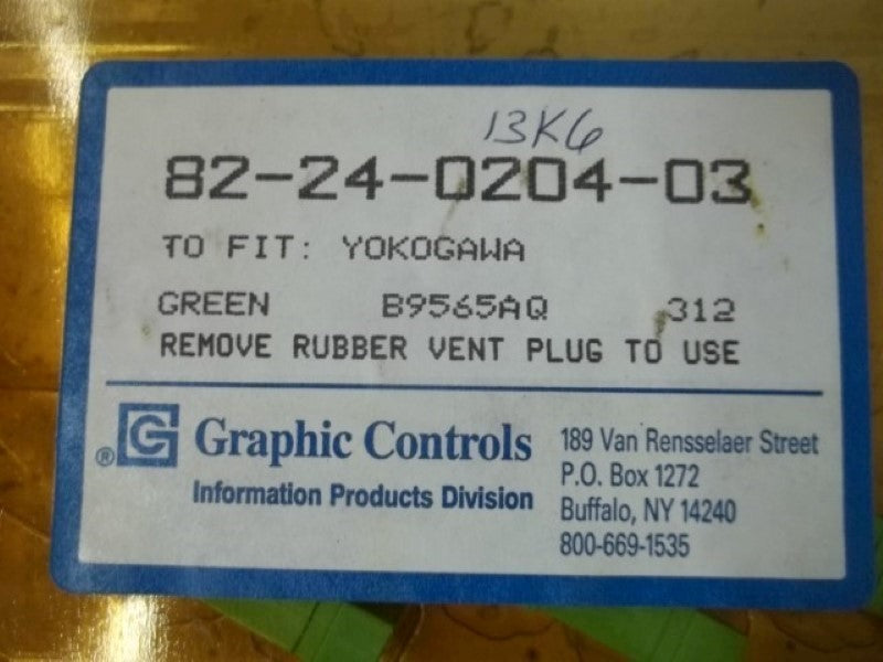 LOT OF 3 GRAPHIC CONTROLS 82-24-0204-03 GREEN PEN ORIGINAL PACKAGE