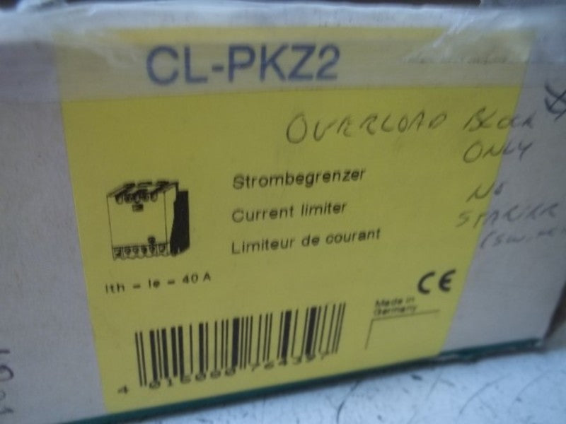 KLOCKNER-MOELLER CL-PKZ2 CURRENT LIMIT  NSMP