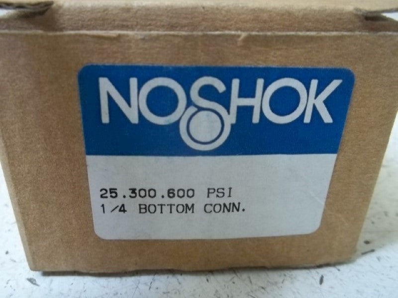 NOSHOK 25.300.600 GAUGE 0-600 PSI  NSMP