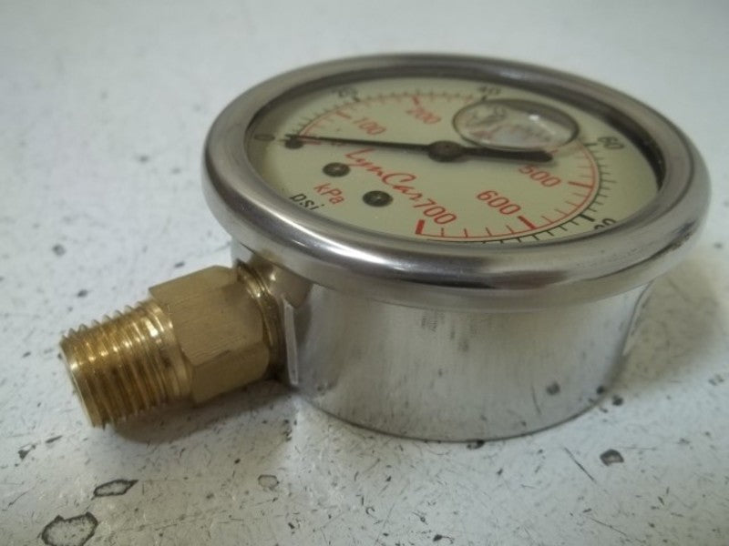LYNCAR P1774 LIQUID FILLED GAUGE 0-100 PSI  NSMP