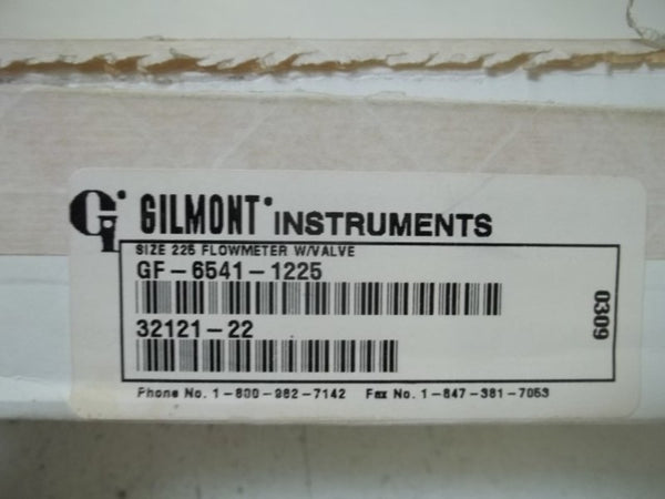 GILMONT GF-6541-1225 SIZE 225 FLOWMETR W/VALVE  NSMP