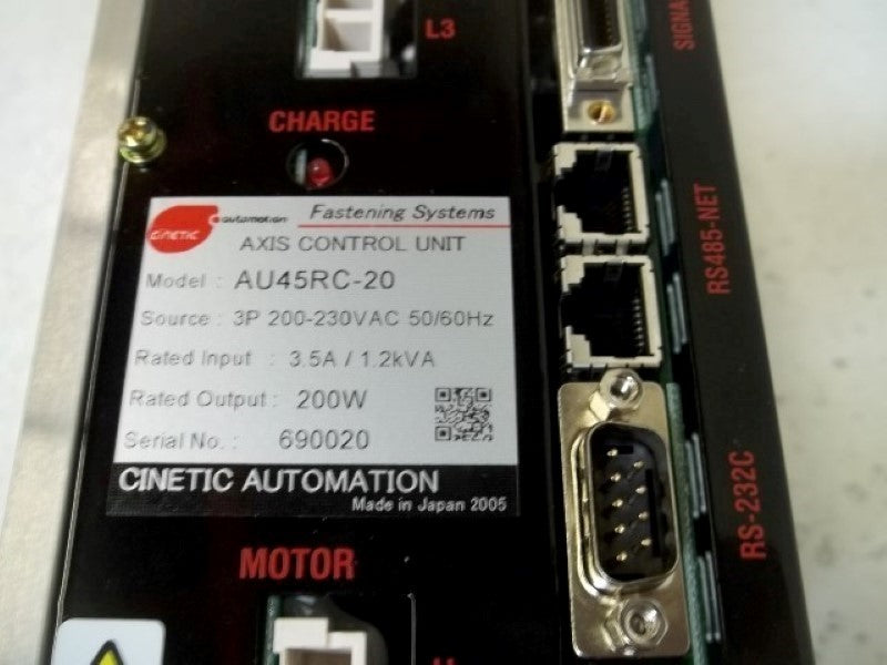 CINETIC AUTOMATION AU45RC-20 AXIS CONTROL UNIT  NSMP