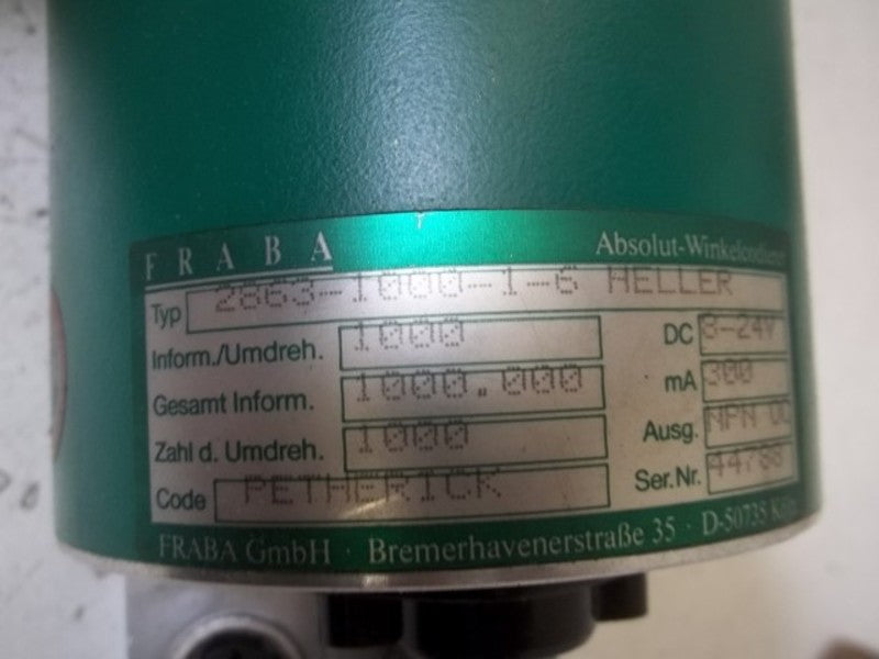 FRABA 2863-1000-1-6 HELLER ROTARY ENCODER  UNMP