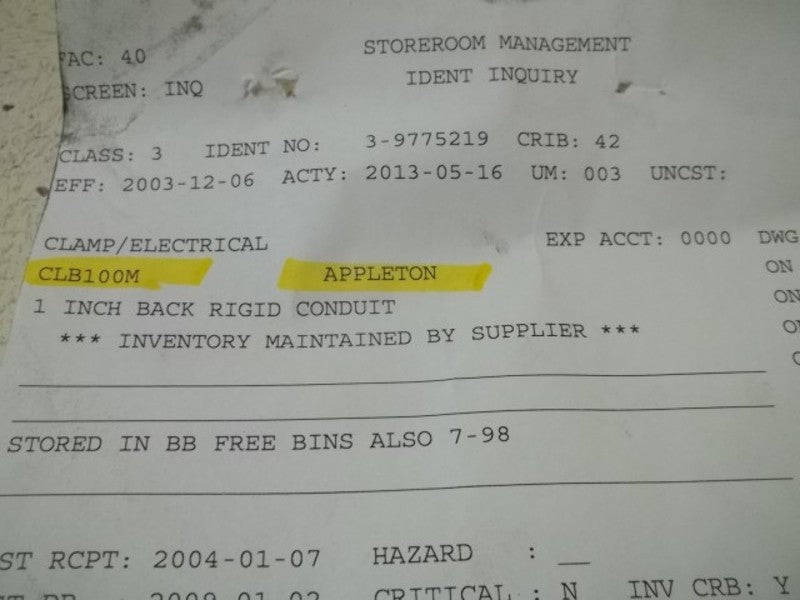 LOT OF 8 APPLETON CLB100M 1" CONDUIT CLAMP NSNP