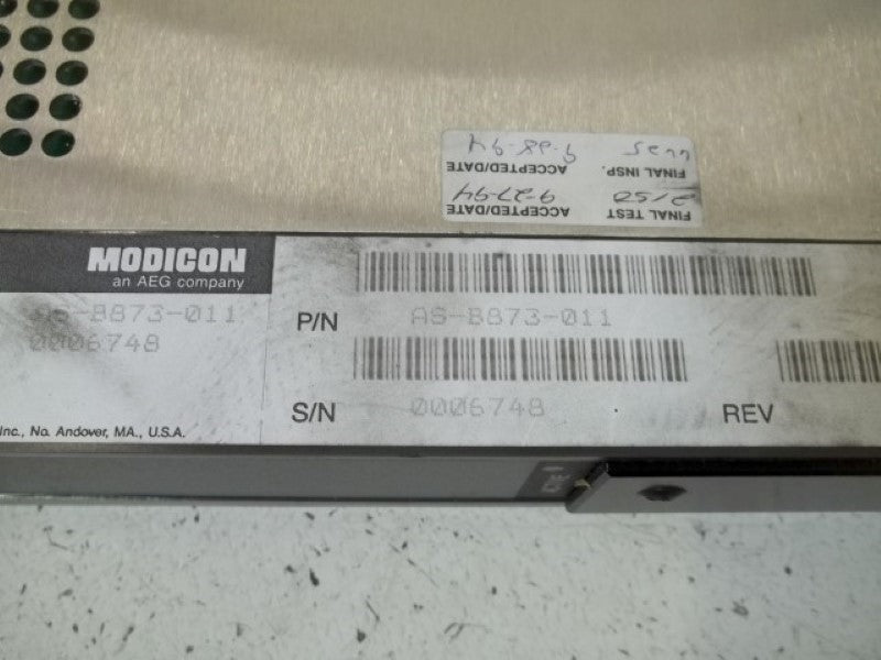 MODICON AS-B873-011 INPUT ANALOG MODULE  UNMP