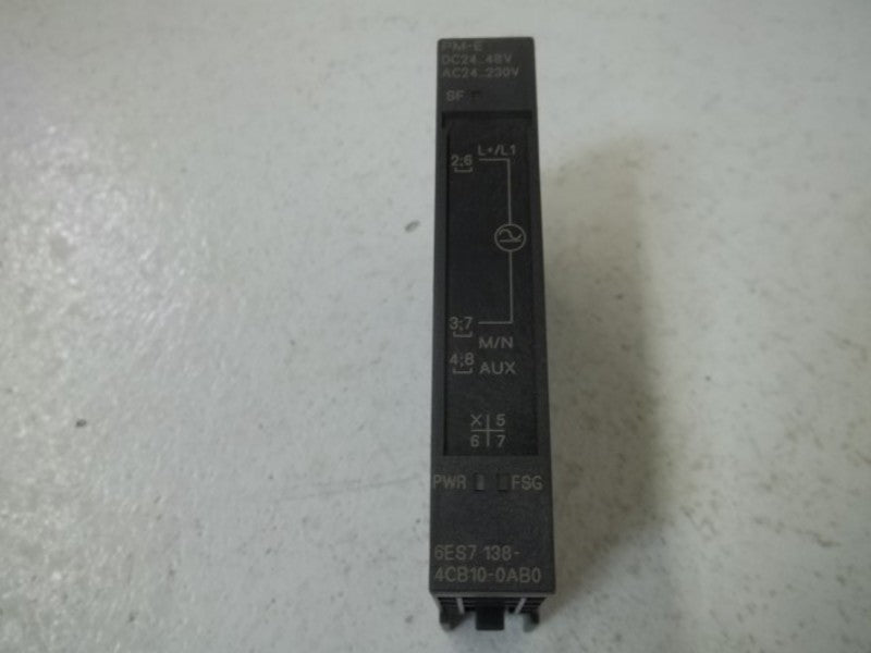 SIEMENS 6ES7 138-4CB10-0AB0 MODULE  UNMP