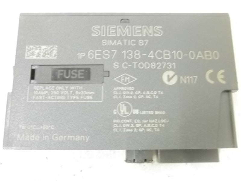 SIEMENS 6ES7 138-4CB10-0AB0 MODULE  UNMP