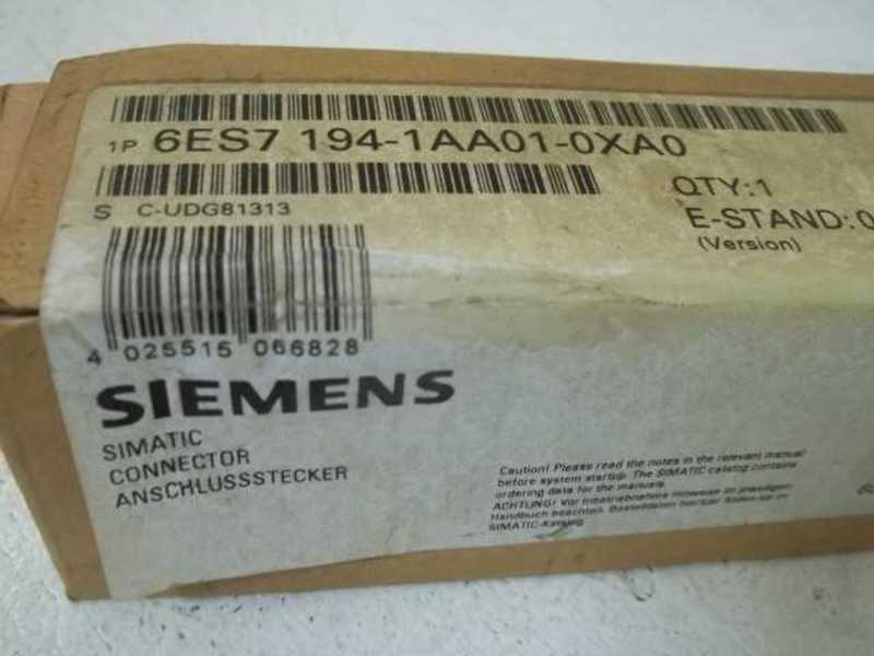 SIEMENS 6ES7 194-1AA01-0XA0 CONNECTOR  NSFS