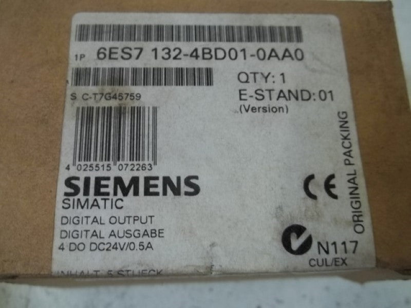 SIEMENS SIMATIC S7 6ES7132-4BD01-0AA0 DIGITAL OUTPUT MODULE  NSNP