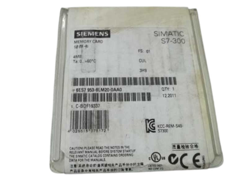 SIEMENS 6ES7 953-8LM20-0AA0 MEMORY CARD  ORIGNAL PACKAGE