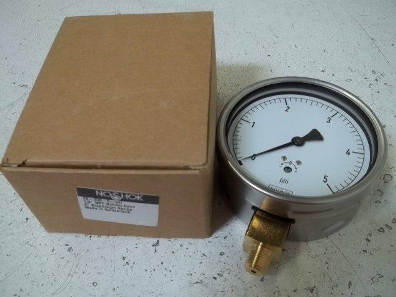 NOSHOK 40-200-5-PSI 1/4" GAUGE  NSMP