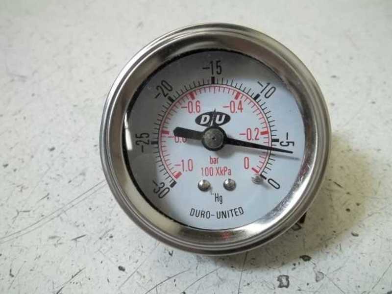 DURO-UNITED 20200N02UVAC GAUGE -30-0 PSI  NSMP