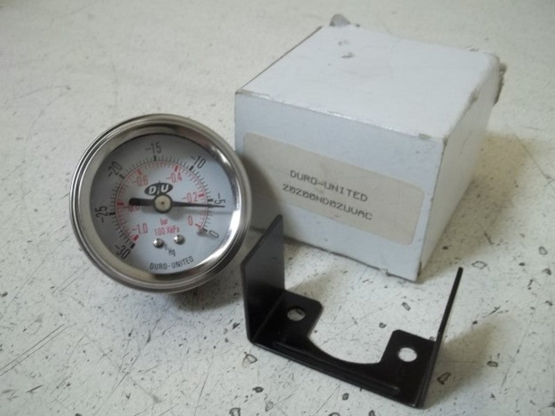 DURO-UNITED 20200N02UVAC GAUGE -30-0 PSI  NSMP