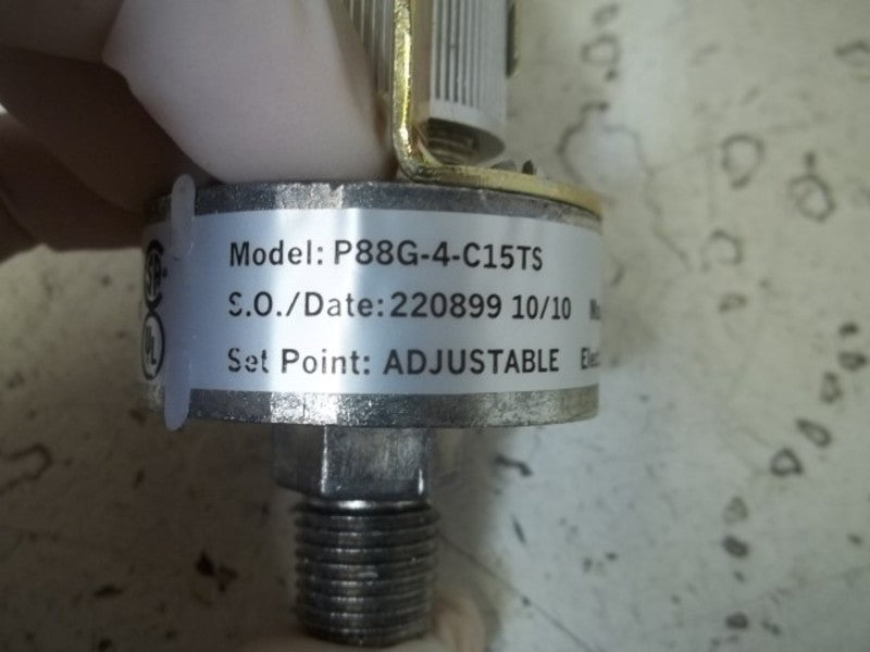 WHITMAN 68060-06 MODEL P88G-4-C15TS PRESSURE SWITCH 3-40PSI  NSMP