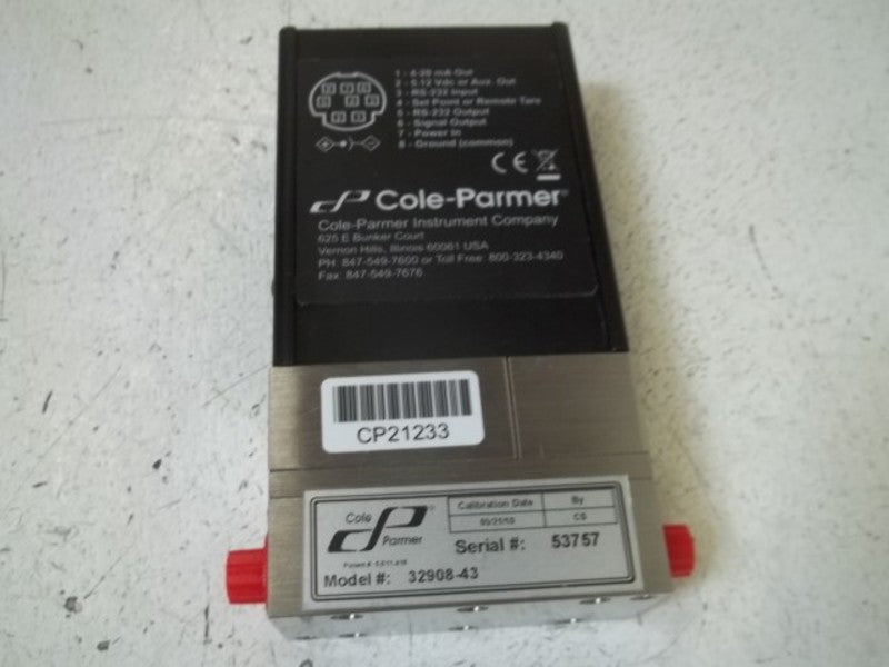 COLE-PARMER 32908-43 DIFFERENTIAL WATER FLOW METER  NSMP
