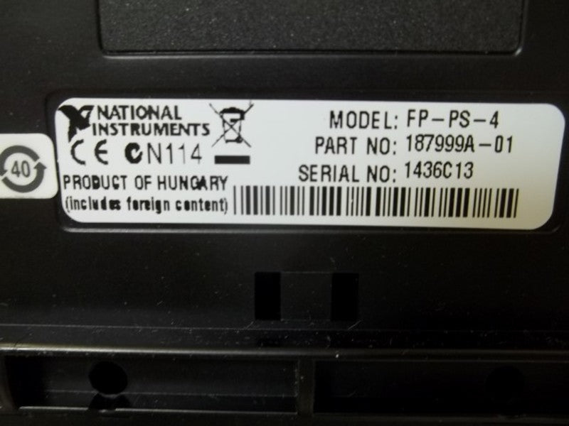 NATIONAL INSTRUMENTS 187999A-01 MODEL FP-PS-4 POWER SUPPLY  NSMP