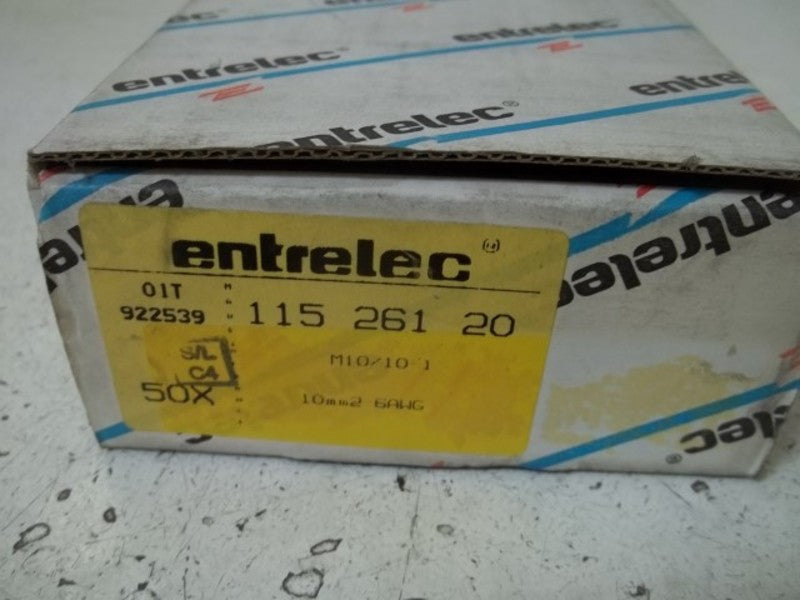 LOT OF 50 ENTRELEC 115 261 20 TERMINAL BLOCK NSMP