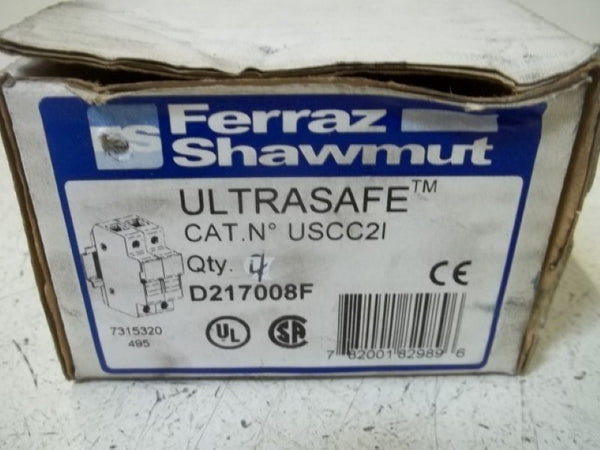 LOT OF 4 FERRAZ SHAWMUT USCC2I CIRCUIT BREAKER NSMP