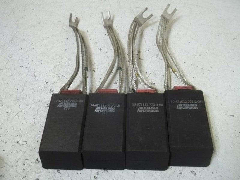 LOT OF 4 CARBON PRODUCTS 10-871532-772-2-08 BRUSH CARBON NSNP