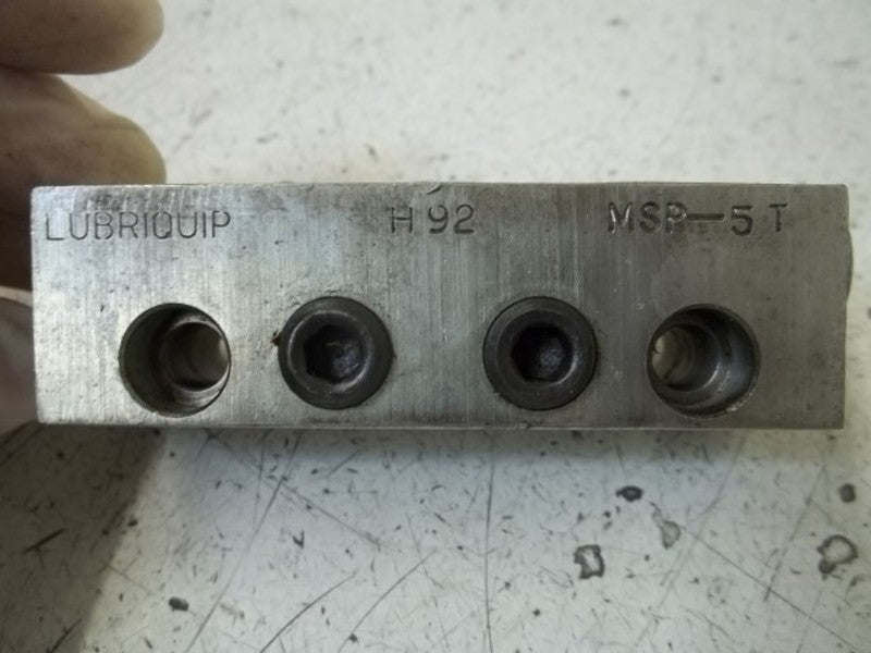 LOT OF 2 LUBRIQUIP MSP5T BLOCK/LUBE  UNMP