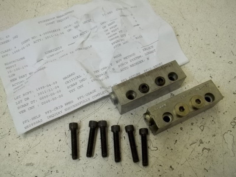 LOT OF 2 LUBRIQUIP MSP5T BLOCK/LUBE  UNMP