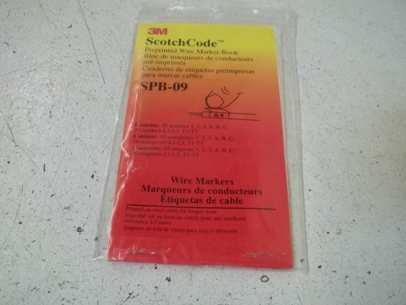 LOT OF 3 3M SPB-09 PREPRINTED WIRE MARKER BOOK NSMP