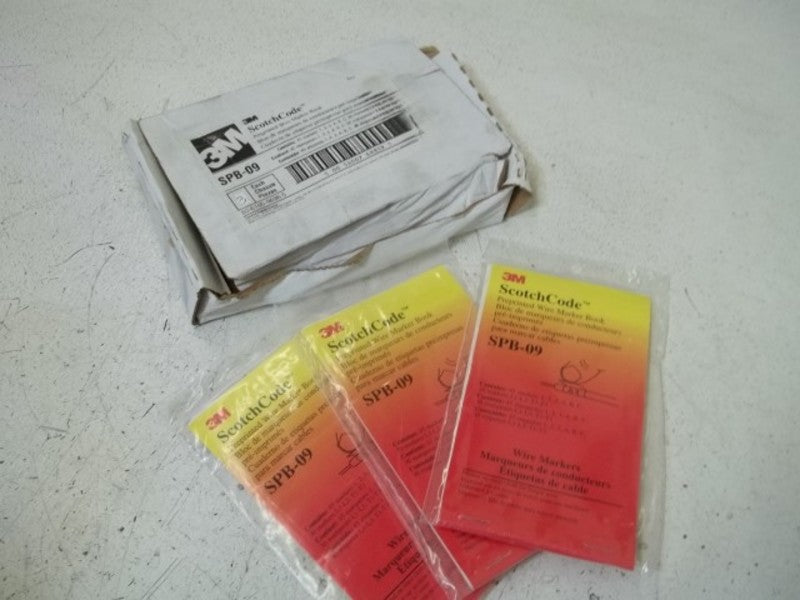 LOT OF 3 3M SPB-09 PREPRINTED WIRE MARKER BOOK NSMP