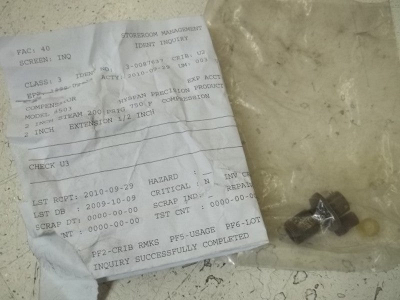 HYSPAN MODEL 8503 COMPENSATOR  NSNP IN BAG