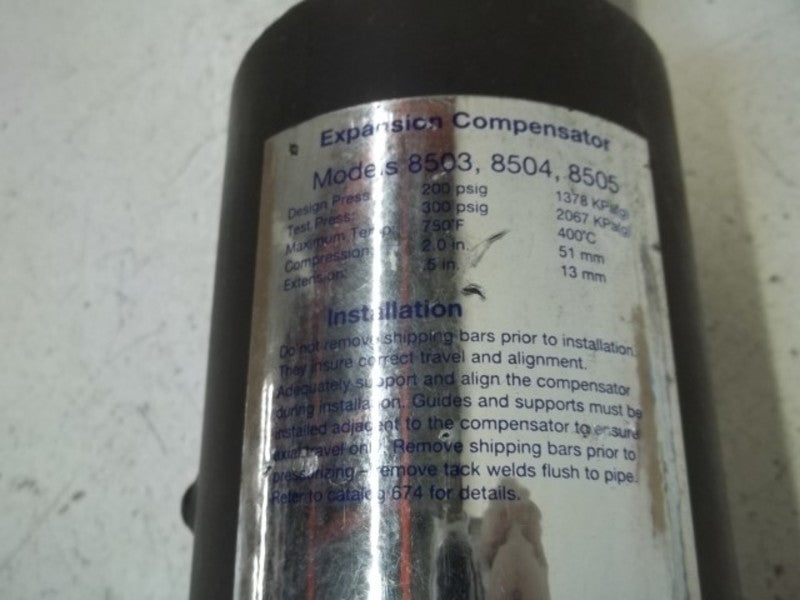 HYSPAN MODELS 8503, 8504, 8505 EXPANSION COMPENSATOR  UNMP