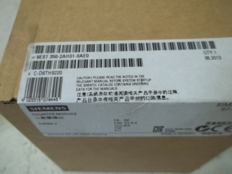 SIEMENS 6ES7 350-2AH01-0AE0 COUNTER MODULE  NSFS