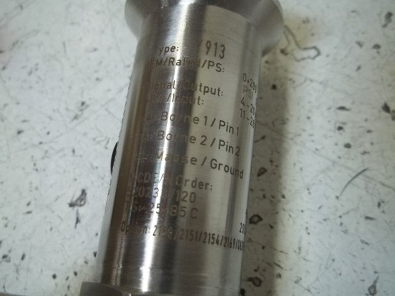 BAUMER Y91357H23RZIM9 PRESSURE TRANSMITTER 0/200PSI  NSMP