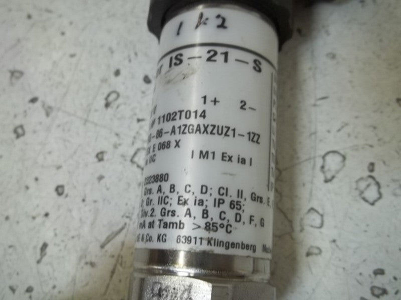 WIKA IS-21-S PRESSURE TRANSMITTER 0-160PSI  UNMP