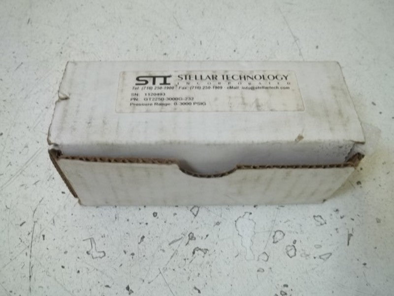 STI GT2250-3000G-232 PRESSURE TRANSDUCER RANGE:0-3000PSIG  NSMP