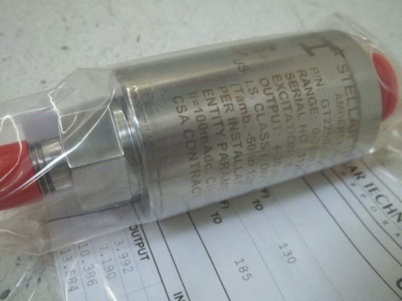 STI GT2250-3000G-232 PRESSURE TRANSDUCER RANGE:0-3000PSIG  NSMP