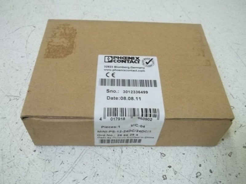 PHOENIX CONTACT MINI-PS-12-24DC/24DC/1 POWER SUPPLY  NSFS