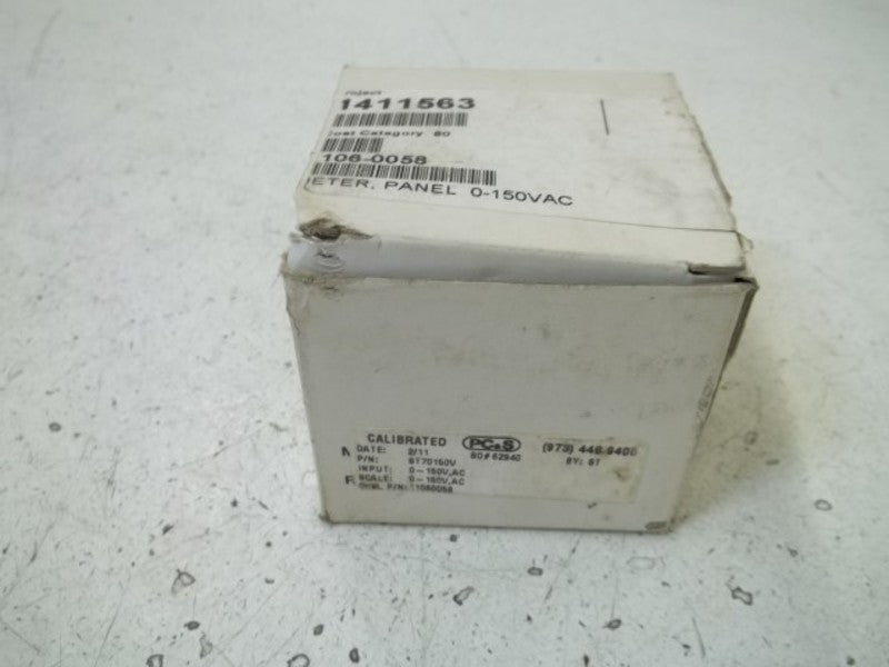 PC&S ST70150V PANEL METER 0-150  NSMP