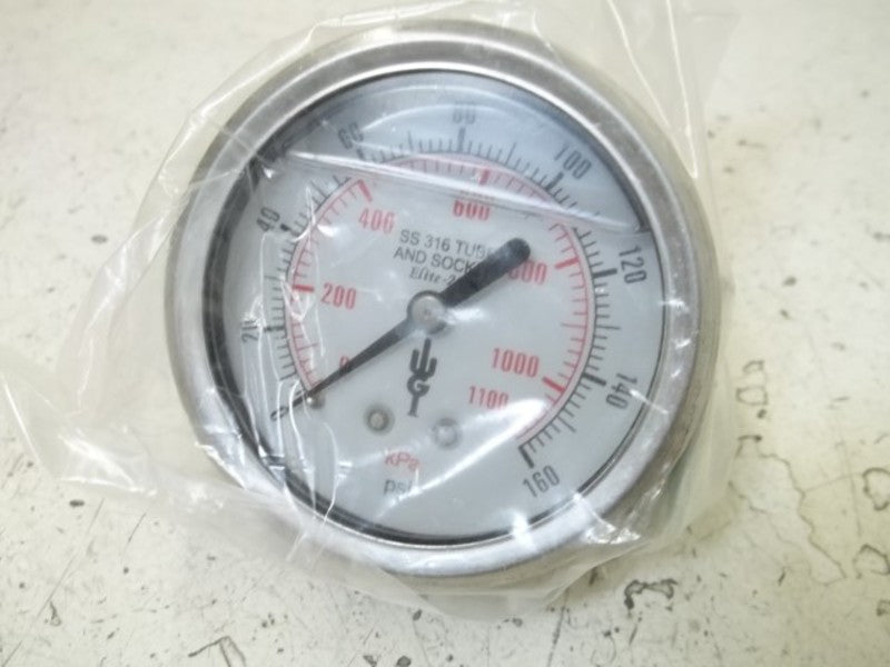 WGI WJ7452P GAUGE 0-160PSI  NSMP