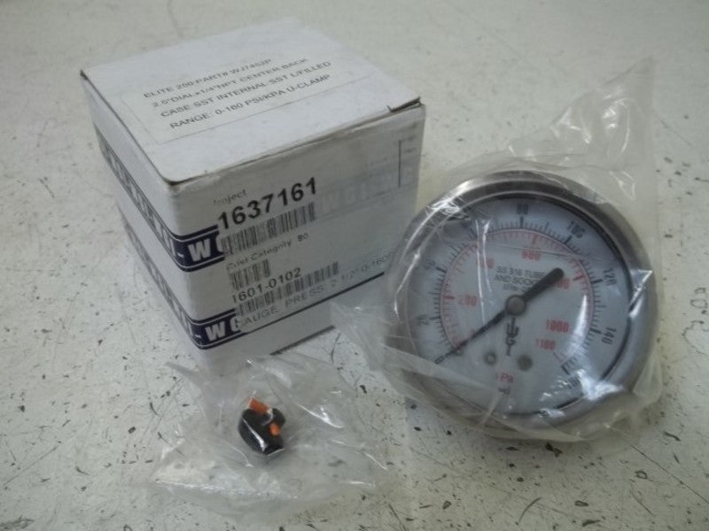WGI WJ7452P GAUGE 0-160PSI  NSMP