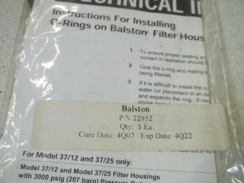 BALSTON 22952 O-RINGS  NSMP