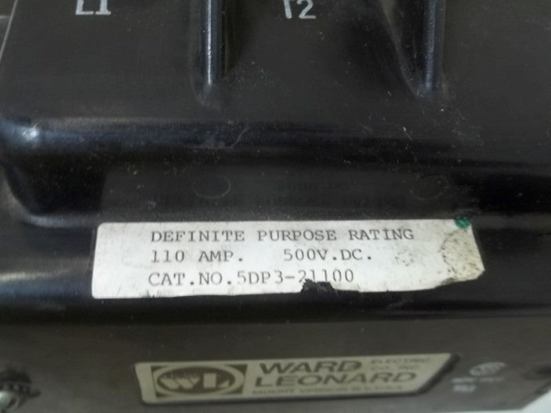 WARD LEONARD 5DP3-2110 CONTACTOR  UNMP