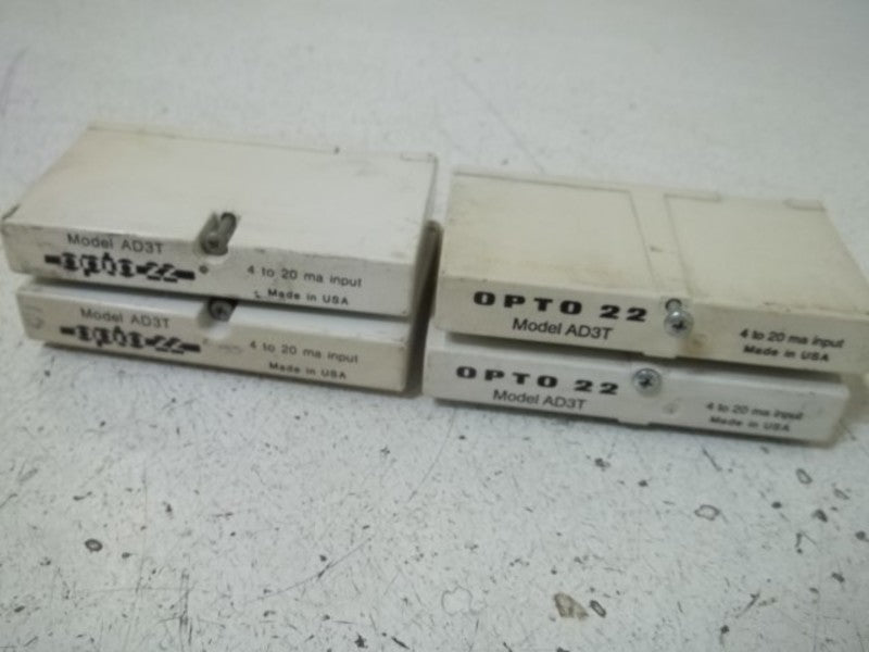LOT OF 4 OPTO 22 MODEL AD3T I/O MODULE UNMP
