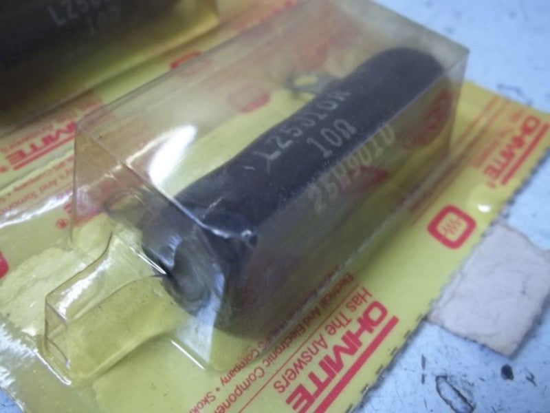OHMITE L25J10R RESISTOR  ORIGINAL PACKAGE