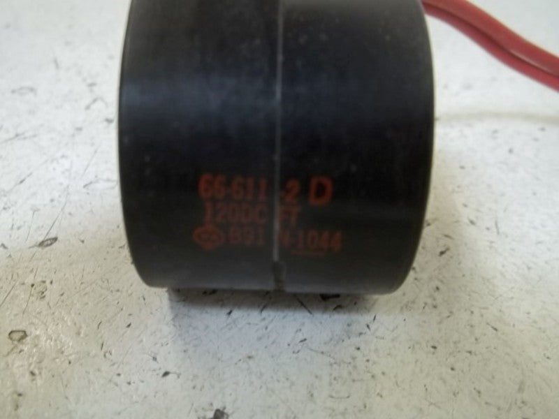 LOT OF 2 ASCO 66-611-2D COIL 120DC UNMP